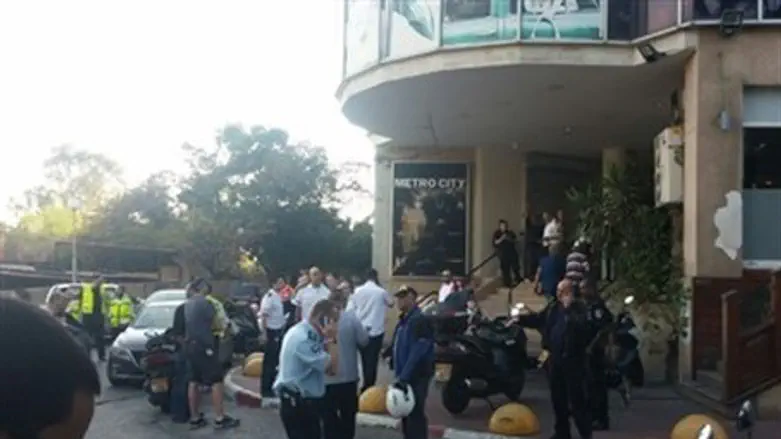 Scene of Tel Aviv stabbing