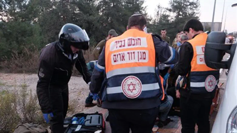 Scene of Gush Etzion attack