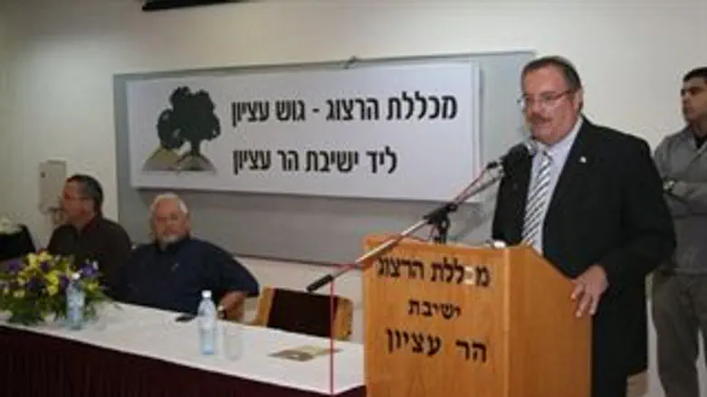 השר הרשקוביץ בערב העיון במכללה