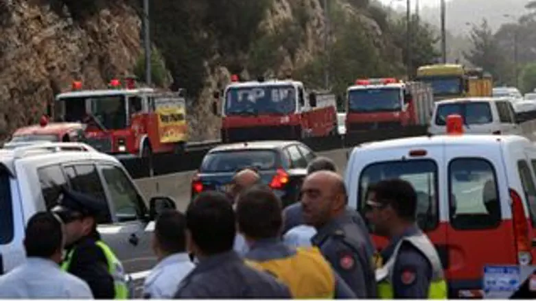 מחאת הכבאים הבוקר.