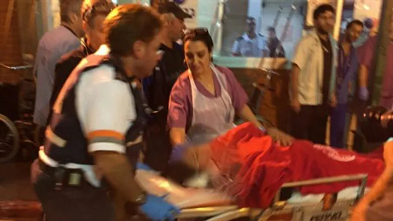 Treating wounded in terror attack (Illustration)