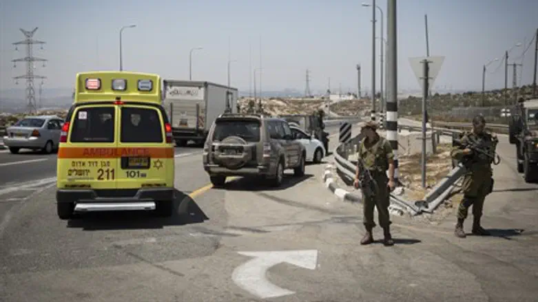 Место теракта в Самарии