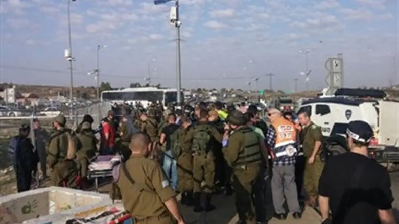 Attack site in Gush Etzion (file