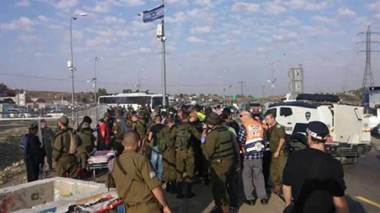 Attack site in Gush Etzion (file