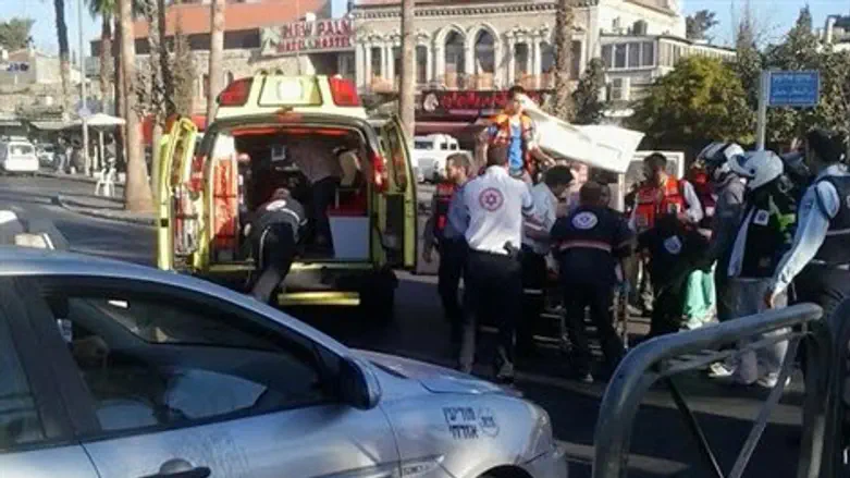 זירת הפיגוע הבוקר בשער שכם