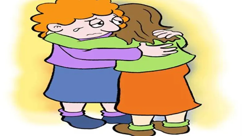 לפעמים, כל מה שחברה טובה יכולה לעשות זה רק לחבק ולנחם