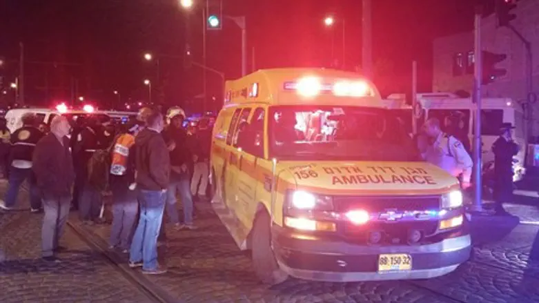 זירת הפיגוע סמוך לשער שכם