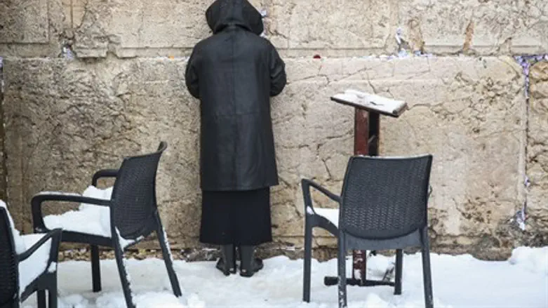 Зима у Стены Плача