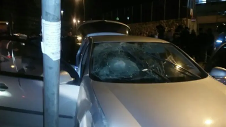 Scene of terror attack on Yirmiyahu