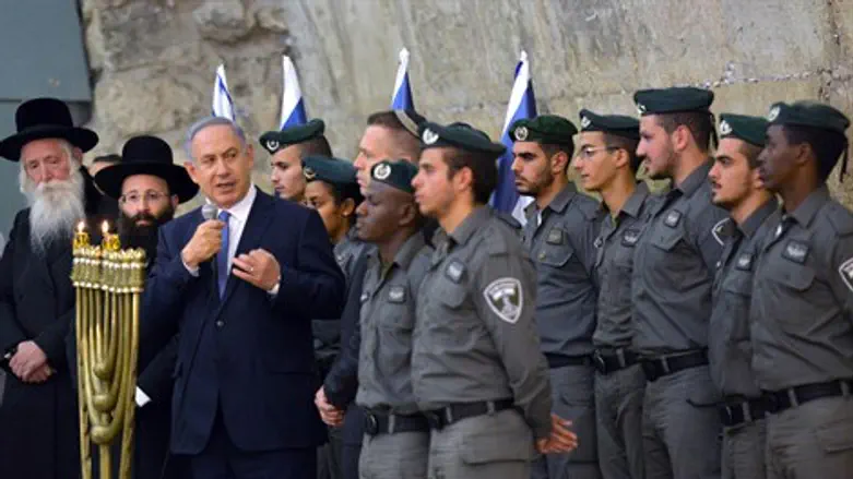 נתניהו בהדלקת נר ראשון