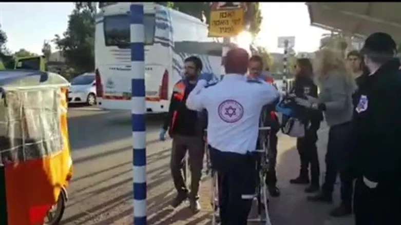 Afula attack scene