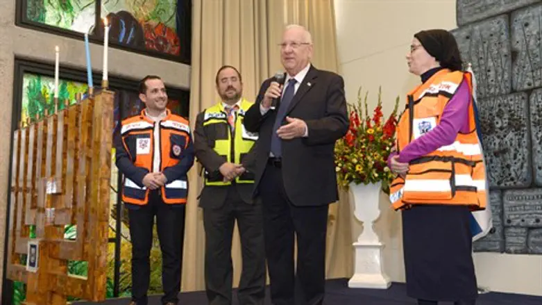 הנשיא ריבלין עם נציגי ארגוני ההצלה