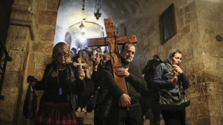 Christians in Jerusalem's Old City (illustrative)