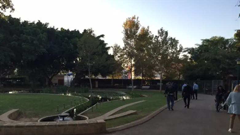The toddler fell into this pool in a Herzliya park