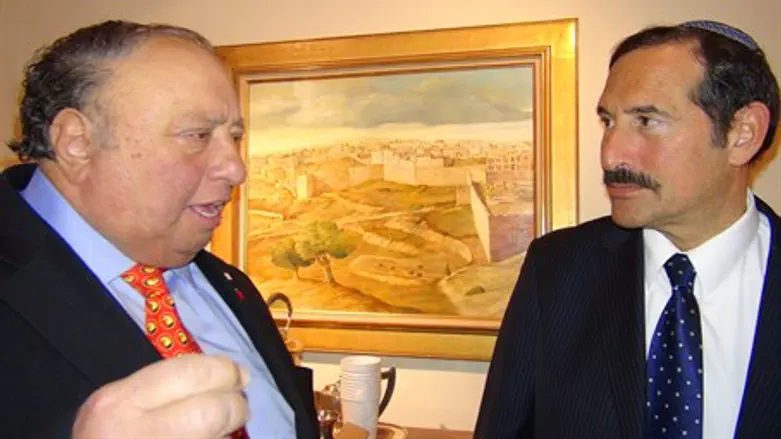 John Catsimatidis (L) with Dr. Joseph Frager