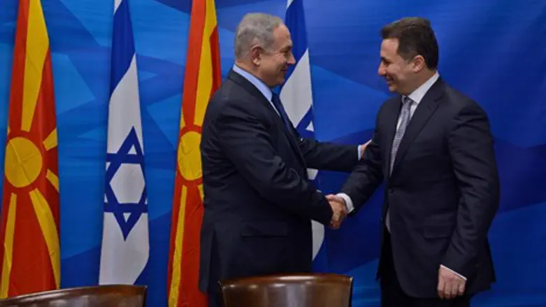 נתניהו עם ראש ממשלת מקדוניה