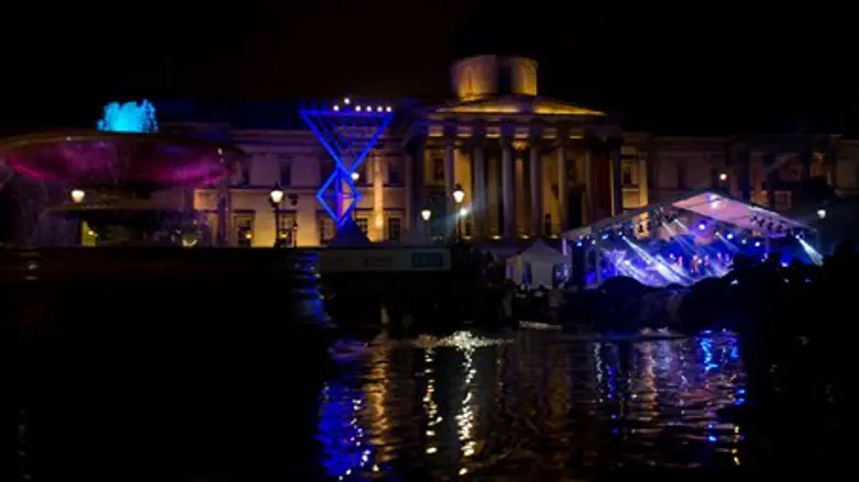 Hanukkah in the Square celebration in London
