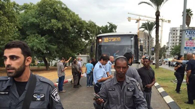 Kiryat Gat following an attack (file)