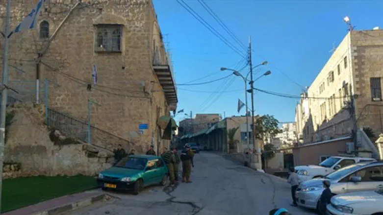 זירת הפיגוע בחברון