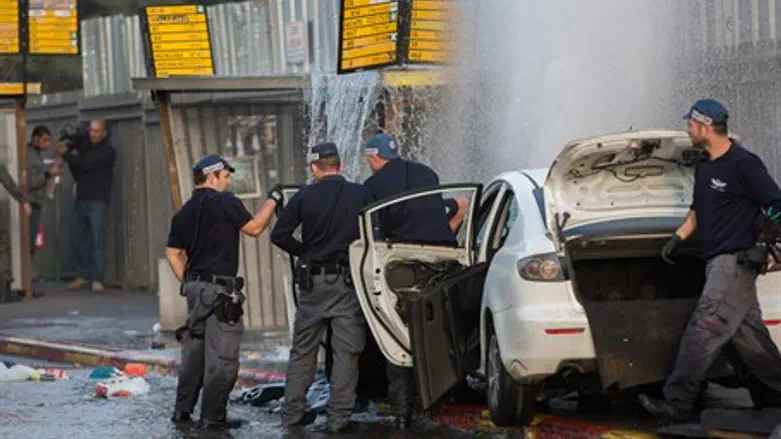 Автобусная остановка на месте теракта