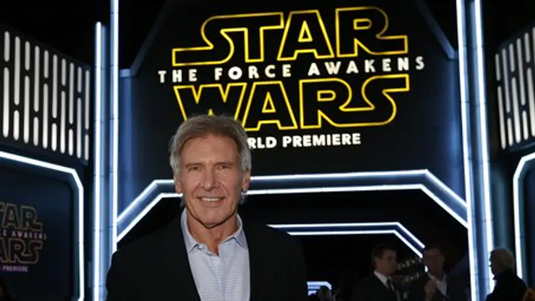 Harrison Ford at Star Wars: The Force Awakens premier