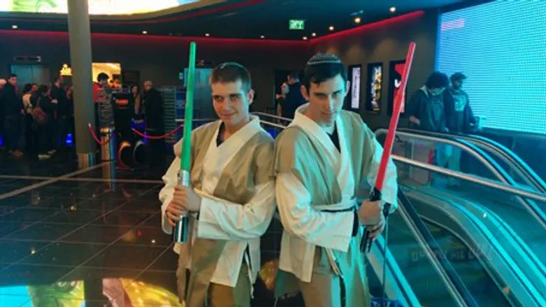 Israeli Star Wars fans at the first screening of The Force Awakens in Jerusalem