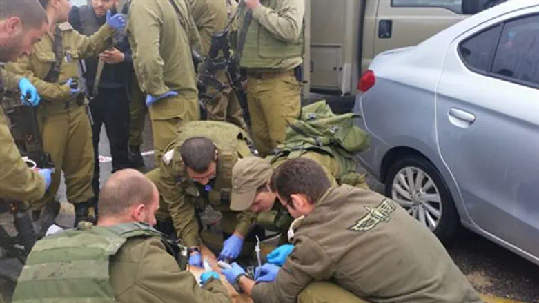 זירת ניסיון הפיגוע סמוך לחווארה