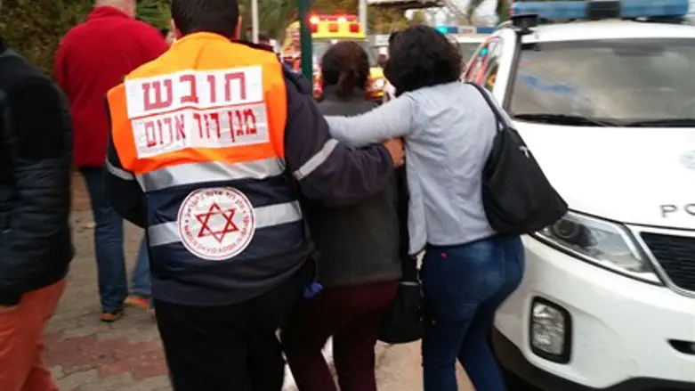 זירת הפיגוע ברעננה