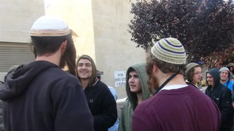 Friends of Duma attack suspects protest outside court