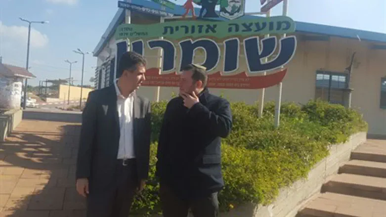 Mk Eli Cohen and Samaria Council Head Yossi Dagan