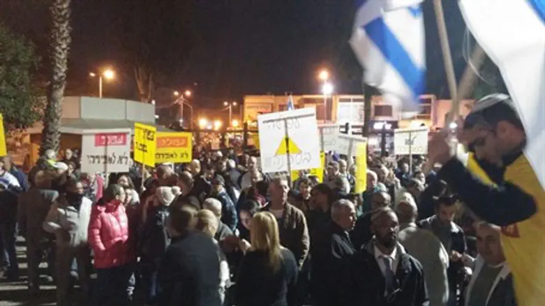 Afula protest against Arab takeover (file)