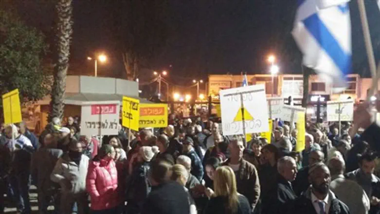 Протестующие против арабского сговора в Афуле