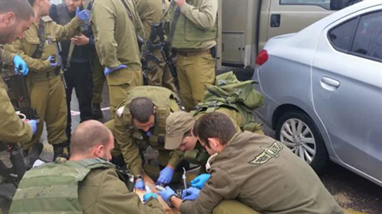 Scene of terrorist attack near Huwara