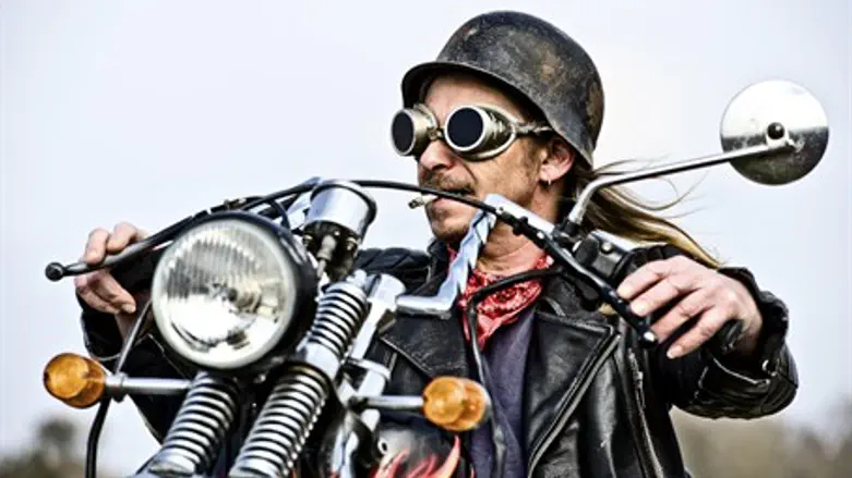 Motorcycle biker (illustration)