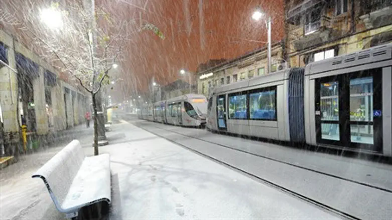 Jerusalem in snow (file)