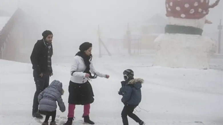 Mount Hermon already covered in snow (file)