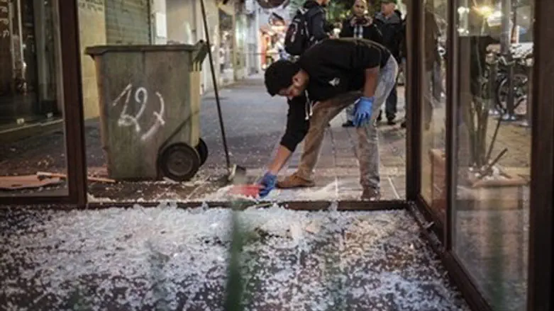 Area of Friday's shooting attack in Tel Aviv