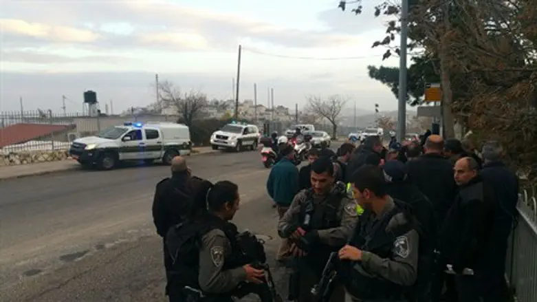 זירת הפיגוע בארמון הנציב