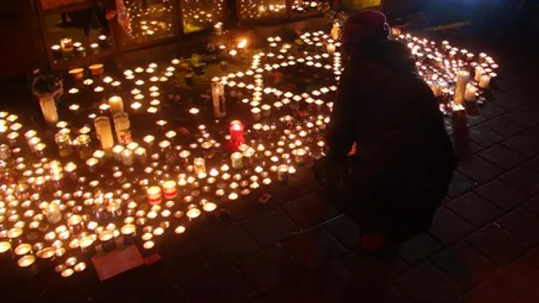 Место теракта в Тель-Авиве