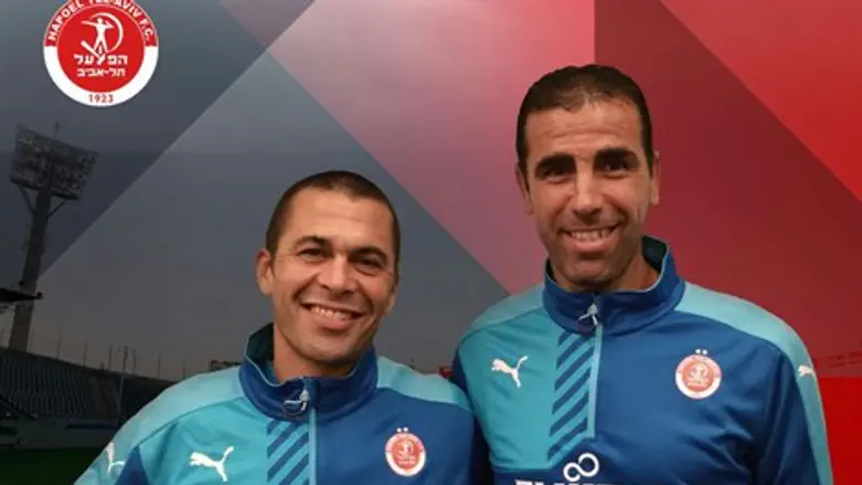 גיא לוי (משמאל) עם וואליד באדיר.