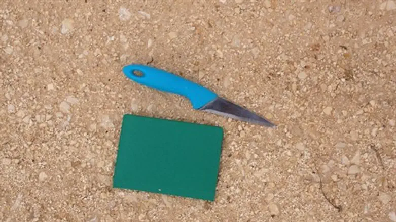 הסכין שנתפסה