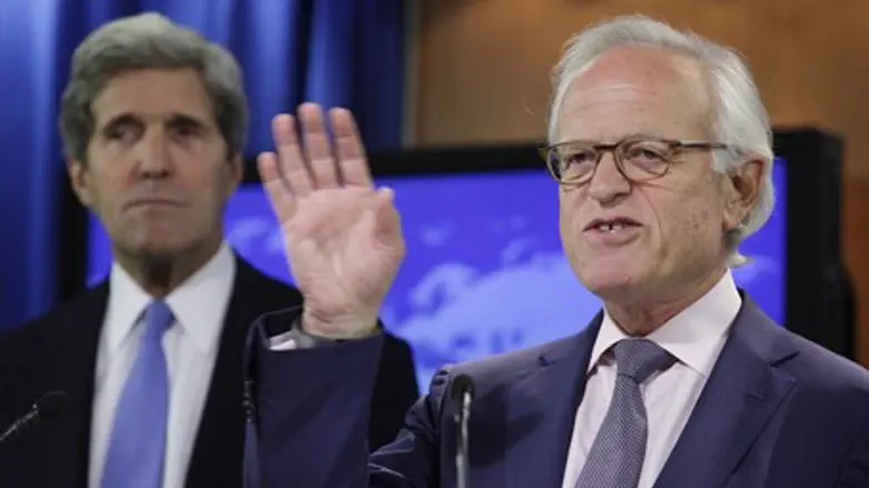Martin Indyk, John Kerry at 2013 peace talks launch