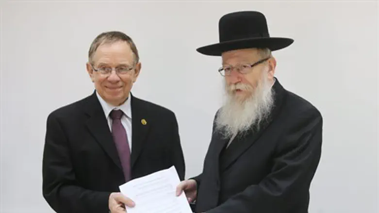 השר ליצמן ופרופ' ביאר