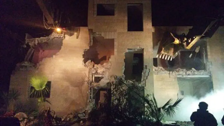 Demolition of terrorist's home (file)