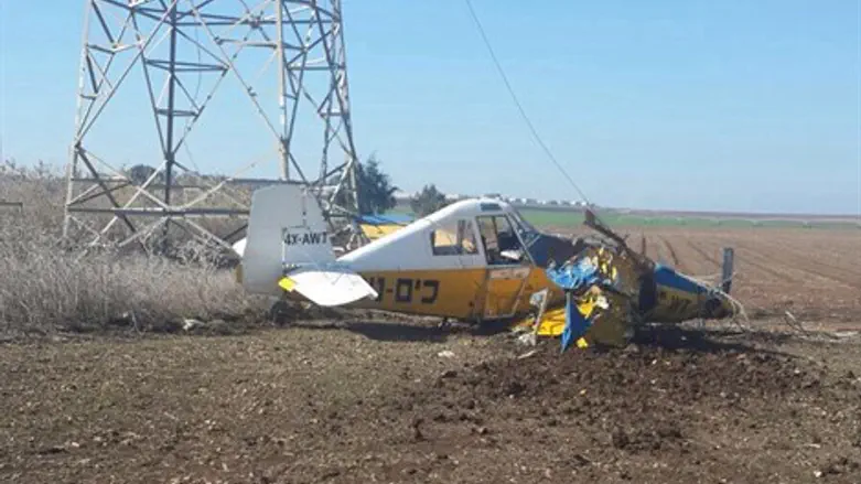 מטוס הריסוס שהתרסק