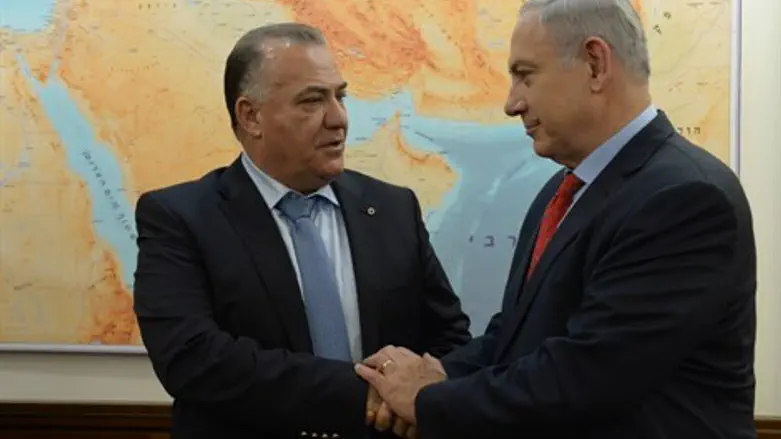 נתניהו עם ראש עיריית נצרת