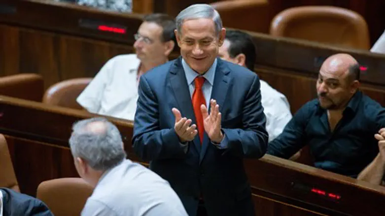 Netanyahu Celebrates in Knesset