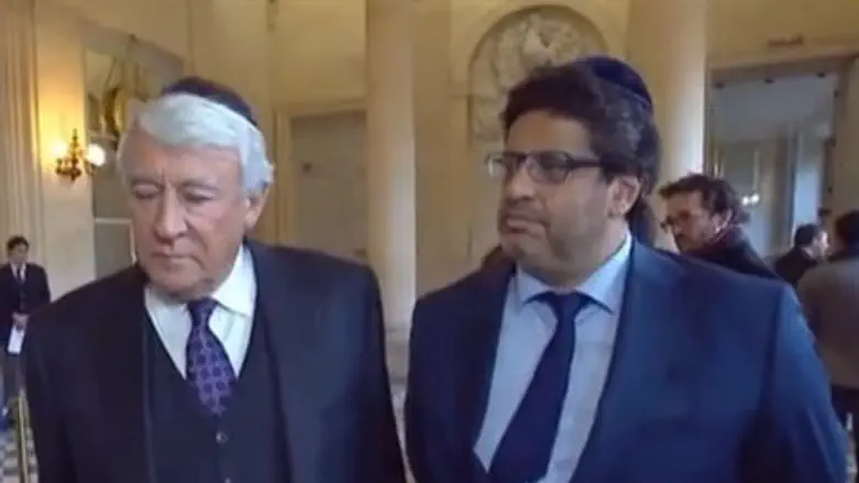 מאיר חביב וקלוד גואזגן בפרלמנט