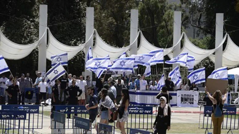 הפגנת סטודנטים באוניברסיטת תל אביב. ארכיון