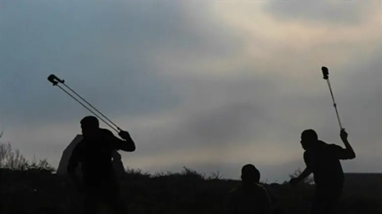 Stone Throwing, (Illustrative)